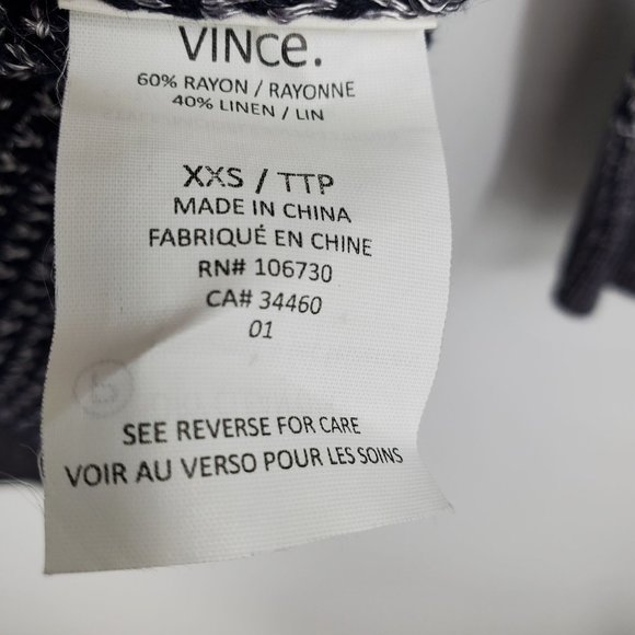 Vince Linen Blend Women's Long Oversized Button Front Cardigan Sweater XXS - Picture 4 of 14